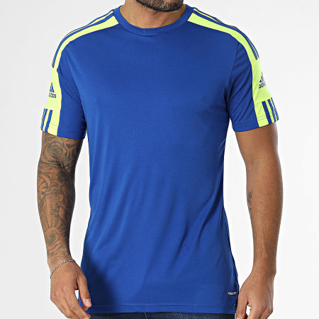 Adidas Sportswear - Tee Shirt Squad 21 GP6421 Bleu Roi Jaune Fluo