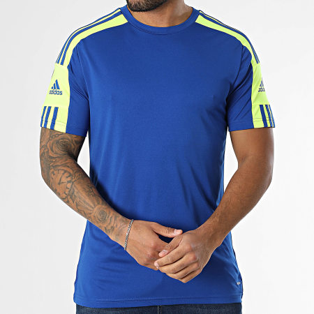 Adidas Sportswear - Tee Shirt Squad 21 GP6421 Bleu Roi Jaune Fluo