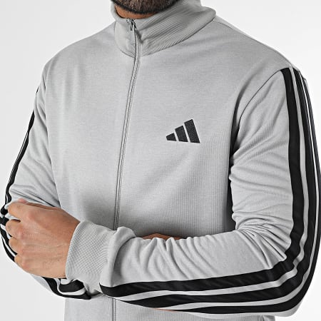 Stripes Track Suit JI8876 Grey Black