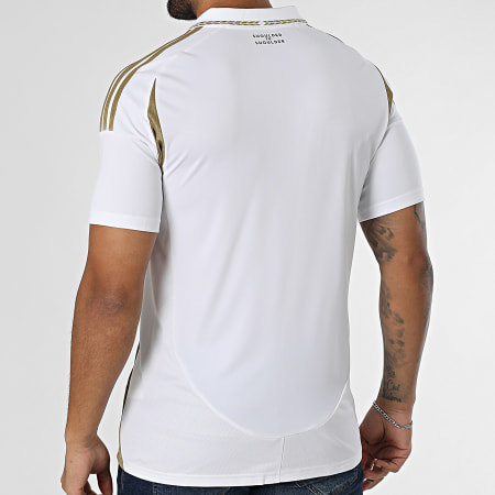 Adidas Sportswear - Polo Manches Courtes LAFC IV9857 Blanc Doré