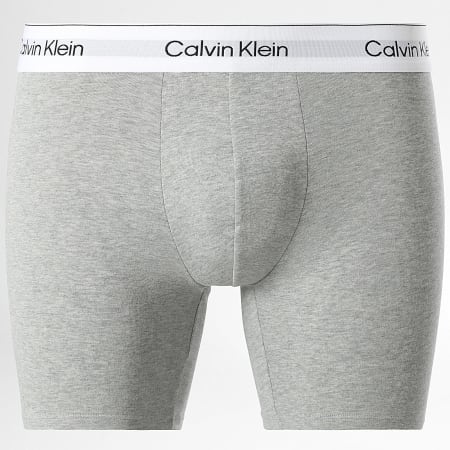 Calvin Klein - Lot De 5 Boxers Brief 4395 Blanc Gris Chiné Noir