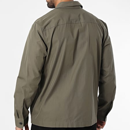 Calvin Klein - Sobrecamisa de algodón 3815 verde caqui
