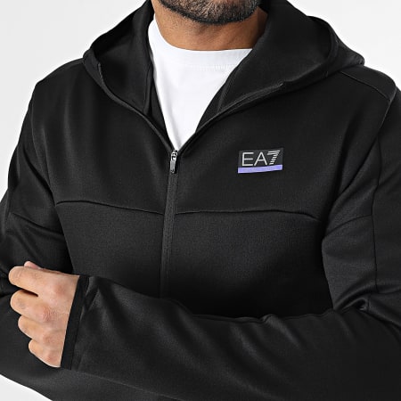 EA7 Emporio Armani - Zipped Hooded Jacket 6DPM70-PJJHZ Black - Ryses