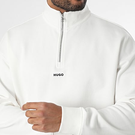HUGO - Durty 244 Sweat Top Ritssluiting 50525881 Gebroken wit
