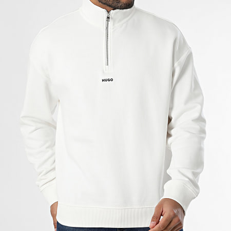 HUGO - Durty 244 Sweat Top Ritssluiting 50525881 Gebroken wit