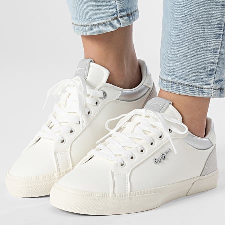 Pepe Jeans - Baskets Femme Kenton Court PLS31588 Silver