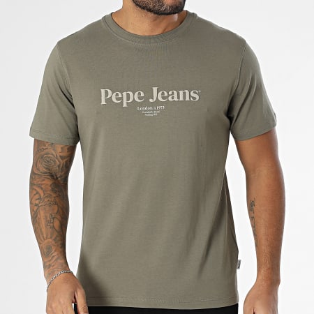 Pepe Jeans - Tee Shirt Dale PM509783 Vert Kaki