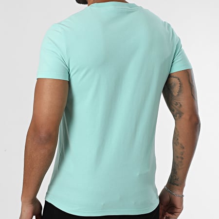 Superdry - Camiseta Essential Logo Bordado M1011245A Turquesa