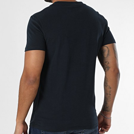 Superdry - Essential Camiseta con bordado de contraste M1012078A Azul marino
