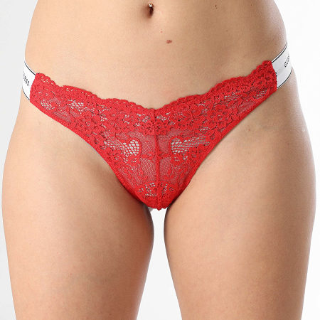 Guess - String Dentelle Femme Q3RE08-KBBT0 Rouge