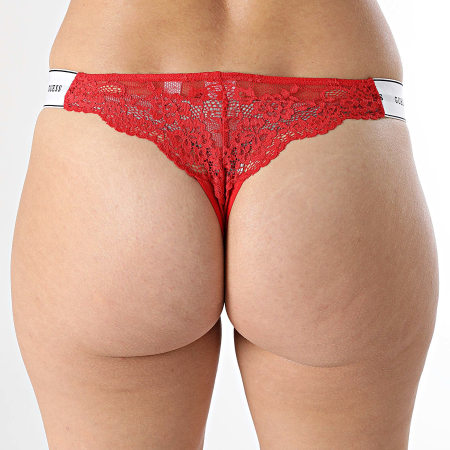 Guess - String Dentelle Femme Q3RE08-KBBT0 Rouge