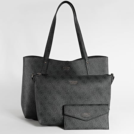 Guess - Juego De 2 Bolsos Y Cartera De Mujer LG964823 Gris Antracita