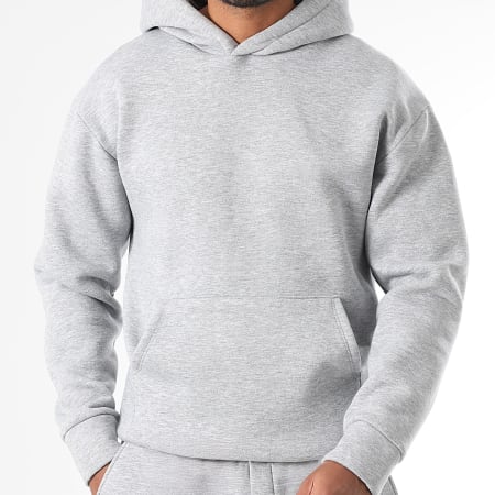 LBO - Sweat Capuche 1844 Gris Chiné