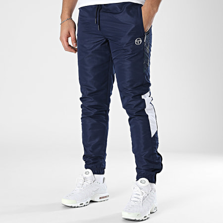 Sergio Tacchini - Punte 40940 Pantalones de jogging verde marino con rayas