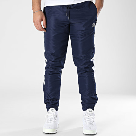 Sergio Tacchini - Punte 40940 Pantalones de jogging verde marino con rayas