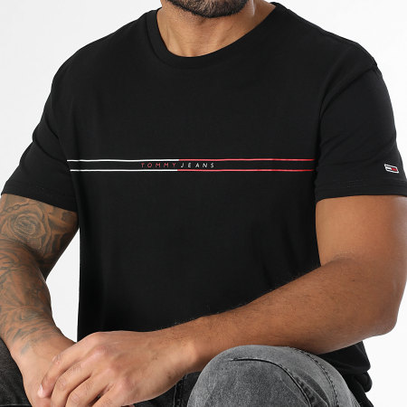 Tommy Jeans - Tee Shirt Slim Entry Graphic 0779 Noir