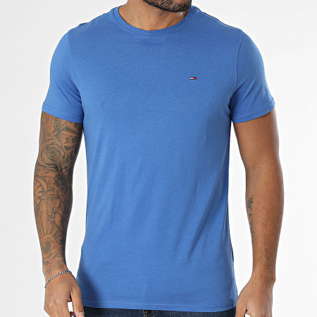 Tommy Jeans - Tee Shirt Tjm Xslim Jersey 4411 Bleu Roi