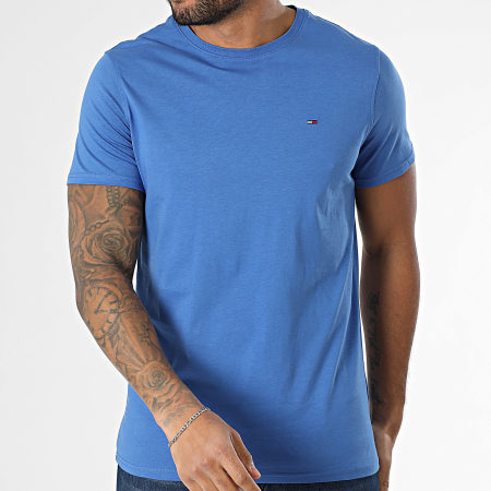 Tommy Jeans - Tee Shirt Tjm Xslim Jersey 4411 Bleu Roi