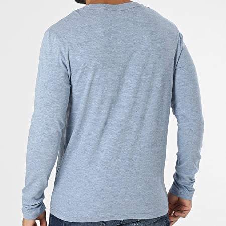 Tommy Hilfiger - Tee Shirt Manches Longues 3531 Bleu Clair Chiné