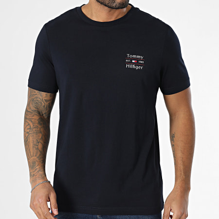 Tommy Hilfiger - Tee Shirt Stack 8622 Bleu Marine