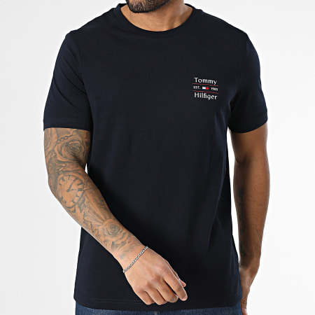 Tommy Hilfiger - Tee Shirt Stack 8622 Bleu Marine