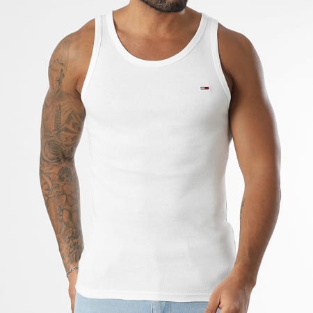 Tommy Jeans - Lote de 2 camisetas de tirantes 0769 Blanco Azul Marino