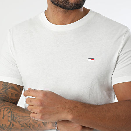 Tommy Jeans - Lot De 3 Tee Shirts Slim 1579 Blanc Noir Bleu Marine