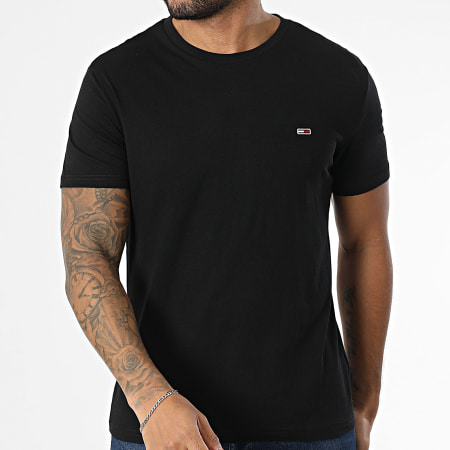 Tommy Jeans - Lot De 3 Tee Shirts Slim 1579 Blanc Noir Bleu Marine