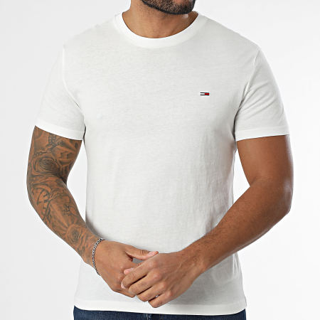 Tommy Jeans - Lot De 3 Tee Shirts Slim 1579 Blanc Noir