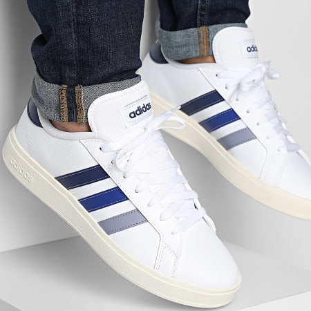 Adidas Sportswear - Baskets Grand Court Base 2.0 JH8610 Cloud White Dark Blue Semi Lucid Blue