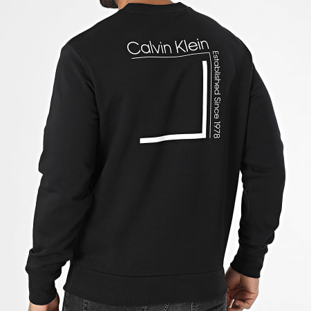 Calvin Klein - Sweat Crewneck Linear Box Logo 4259 Noir