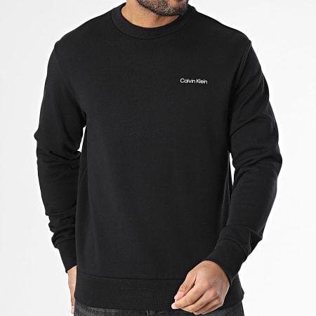 Calvin Klein - Sweat Crewneck Linear Box Logo 4259 Noir