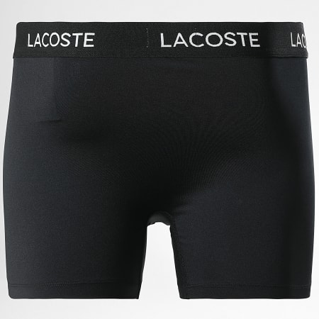 Lacoste - Lot De 3 Boxers Classic Noir