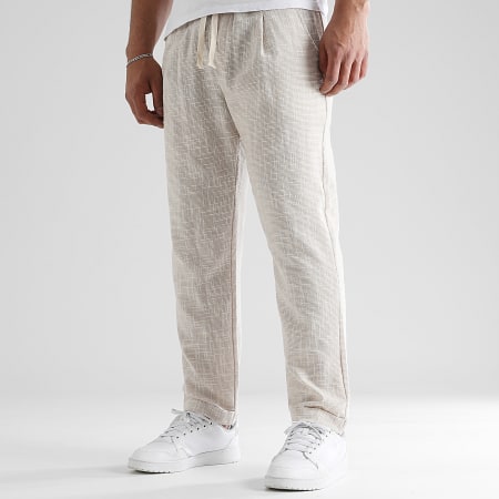 LBO - Pantalon Habillé Texturé 1851 Beige