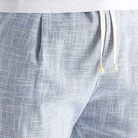 LBO - Pantalon Habillé Texturé 1852 Bleu Clair