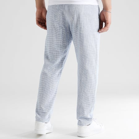 LBO - Pantalon Habillé Texturé 1852 Bleu Clair
