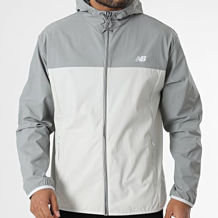 New Balance - Coupe-Vent A Capuche MJ41506 Gris