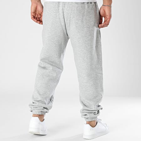 New Balance - Pantalones de chándal de forro polar MP41503 Gris jaspeado
