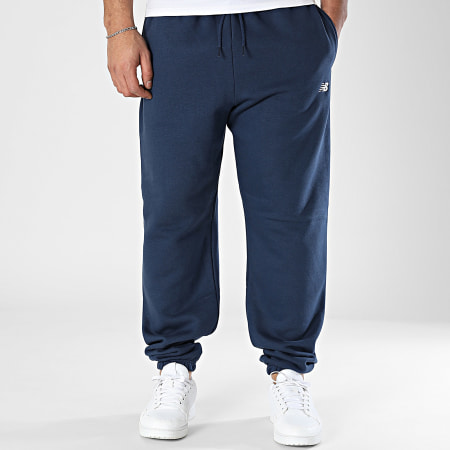 New Balance - Pantalones de chándal de forro polar MP41503 Azul marino