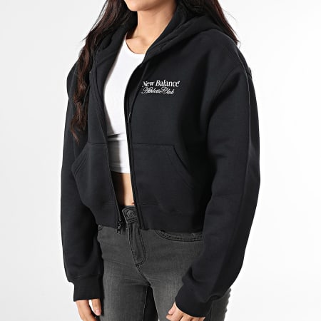 New Balance - Sweat Zippé Capuche Femme WJ51951 Noir