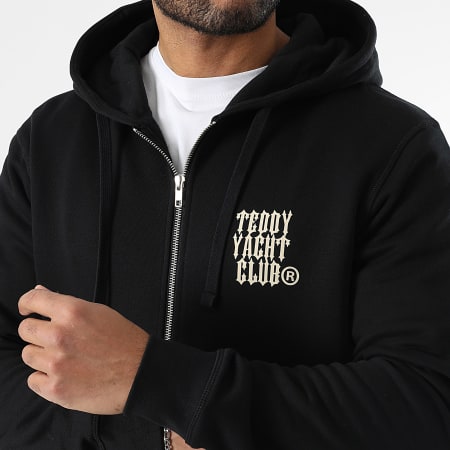 Teddy Yacht Club - Sweat Zippé Capuche Art Series Travis Noir