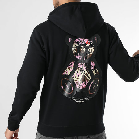 Teddy Yacht Club - Sweat Zippé Capuche Art Series Travis Noir