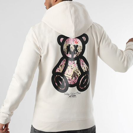 Teddy Yacht Club - Sudadera con capucha y cremallera Art Series Travis Beige