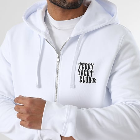 Teddy Yacht Club - Sudadera con capucha y cremallera Art Series Travis Blanco