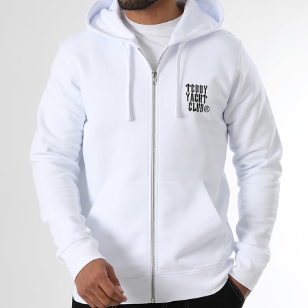 Teddy Yacht Club - Sudadera con capucha y cremallera Art Series Travis Blanco