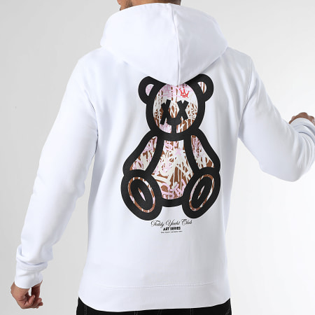 Teddy Yacht Club - Sudadera con capucha y cremallera Art Series Travis Blanco
