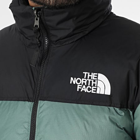 The North Face - Doudoune Capuche Retro Nuptse 1996 A3C8D Vert Noir