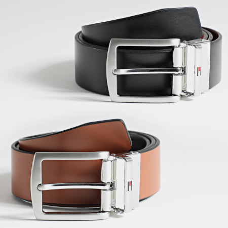 Tommy Hilfiger - Cinturón Denton Reversible 3.5 3012 Negro Camel