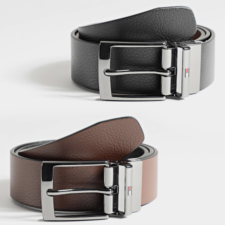Tommy Hilfiger - Cinturón reversible Adan 3.5 3173 Negro Marrón