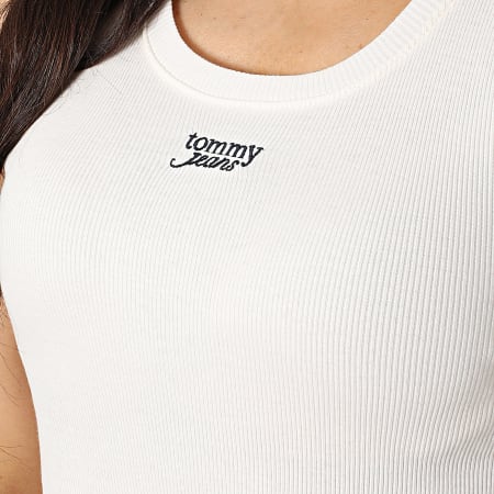 Tommy Jeans - Débardeur Femme Script 1369 Ecru